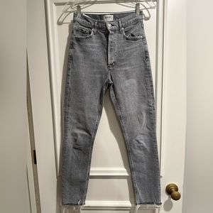 Agolde Nico High Rise Slim in Risk (gray) size 24